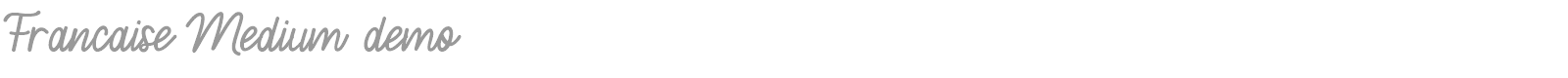 Fran�aise font preview
